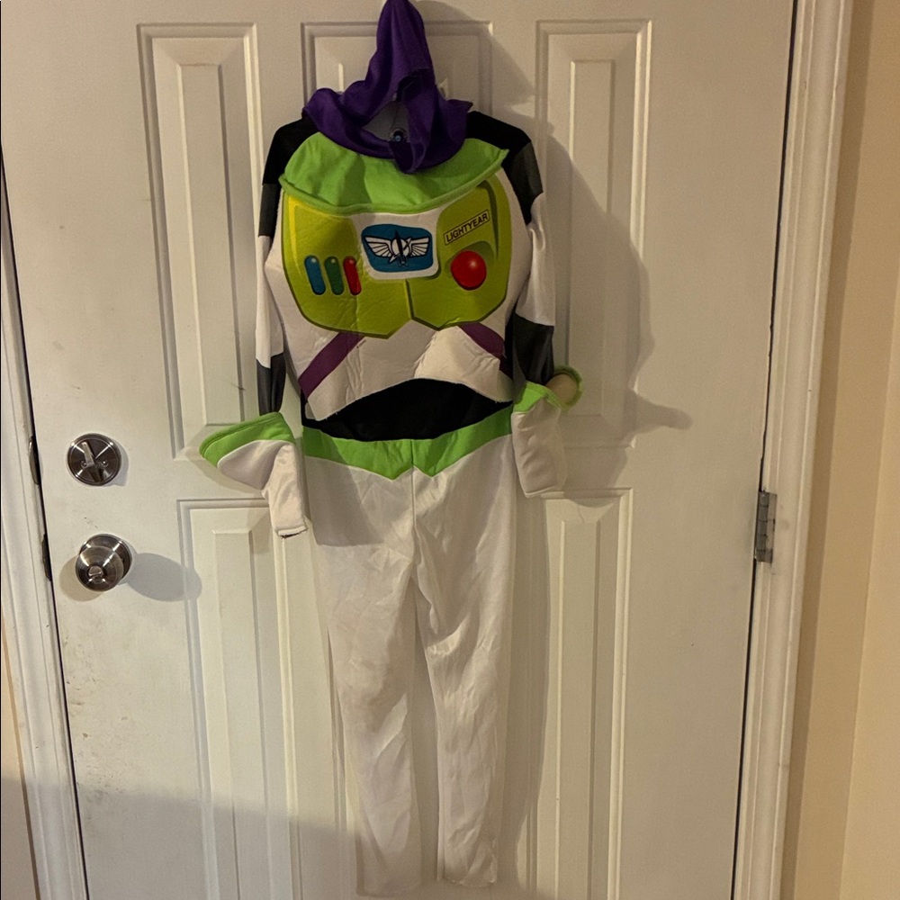 Kids Buzz Lightyear Costume - Green, White, Purple